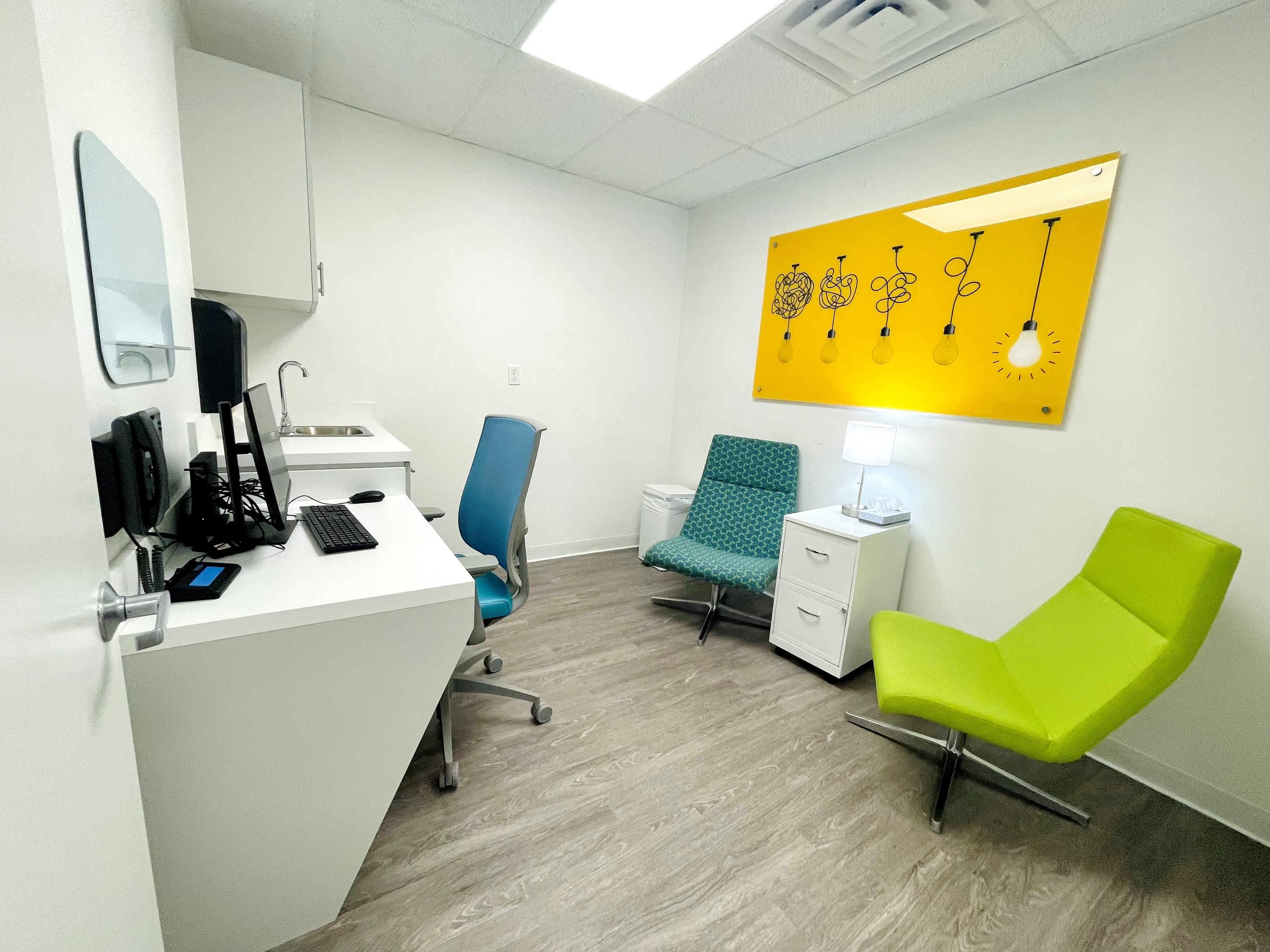 View of the Therapy Room at Mangonia Park Clinic Open House on 08-24-22